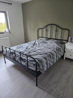 Stevig bed zwart 160 x 200, Ophalen, Zo goed als nieuw, Zwart