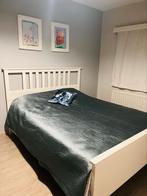 Bedframe MET lattebodem 160x200 wit gebeitst, Ophalen, Zo goed als nieuw