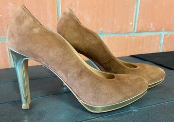 Cognac pumps Andrea Catini - Maat 38,5 beschikbaar voor biedingen