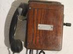 antieke  houten telefoon, Telecommunicatie, Vaste telefoons | Niet Draadloos, Ophalen of Verzenden, Niet werkend