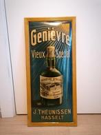 Antiek reclamebord Theunissen jenever, Verzamelen, Merken en Reclamevoorwerpen, Ophalen, Zo goed als nieuw, Reclamebord