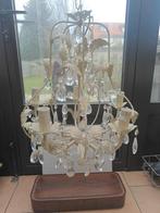 Luster geschilderd metaal en belletjes, Huis en Inrichting, Lampen | Kroonluchters, Ophalen, Zo goed als nieuw, Metaal