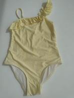 Badpak geel/wit maat 134/140, Ophalen, Meisje, Sport- of Zwemkleding, Zo goed als nieuw