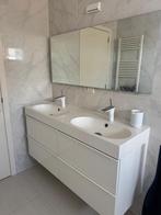 Wastafel met spiegel, Huis en Inrichting, Badkamer | Badkamermeubels, Ophalen, Gebruikt, Wastafelkast