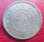 1915 25 centimes occupation allemande, Postzegels en Munten, Munten | België, Metaal, Losse munt, Verzenden