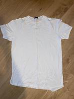 T-shirt Bershka blanc, Kleding | Heren, T-shirts, Maat 48/50 (M), Ophalen of Verzenden, Wit, Zo goed als nieuw