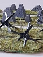 scenery tabletop 28mm, tank obstacles e.d, Ophalen of Verzenden, Zo goed als nieuw, Historisch, Accessoires