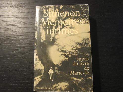 Mémoires intimes   -Simenon-, Livres, Biographies, Enlèvement ou Envoi