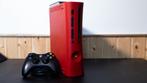 Xbox 360 – Rode Editie + Bedrade Controller – 120GB HDD, Gebruikt, 360 Elite of Super Elite, Ophalen of Verzenden, Met 1 controller