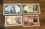 4 mooie spaanse biljetten - Gratis Verzenden !!!, Ophalen of Verzenden, Setje