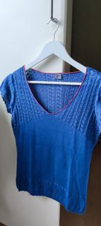 Zomer knit shirt Wow to go, maat M, Ophalen of Verzenden, Gedragen, Blauw