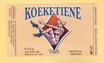 1 étiquette bière Koeketiene, Nieuw, Overige merken, Overige typen, Ophalen of Verzenden