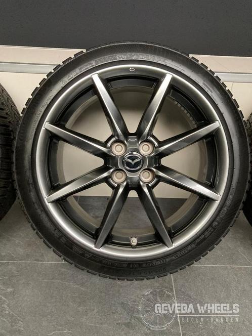 17” originele Mazda MX5 velgen + winterbanden 4x100 9965 85, Autos : Pièces & Accessoires, Pneus & Jantes, Pneus et Jantes, Pneus hiver