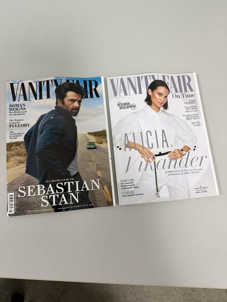 Le magazine Vanity Fair 2025 Sebastian Stan Alicia Vikander, Livres, Journaux & Revues, Neuf, Enlèvement ou Envoi