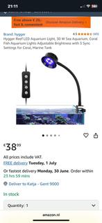 Zee aquarium lamp, Ophalen, Zo goed als nieuw, Verlichting of Verwarming