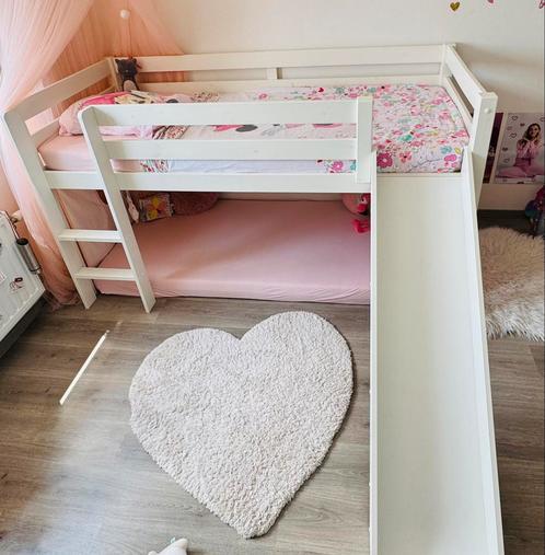 Kinderbed met glijbaan, Kinderen en Baby's, Kinderkamer | Bedden, Gebruikt, 180 cm of meer, 85 tot 100 cm, Hoogslaper of Stapelbed