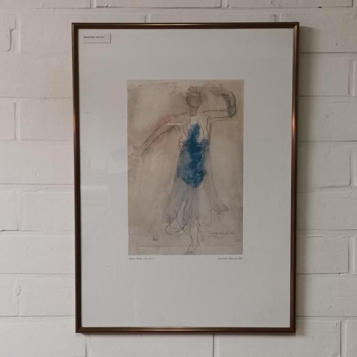 Auguste Rodin (1840-1917) - Giclee print - Cambodian dancer, Antiek en Kunst, Kunst | Litho's en Zeefdrukken, Ophalen of Verzenden