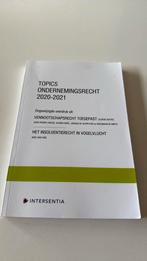 Topics ondernemingsrecht, Ophalen of Verzenden, Zo goed als nieuw