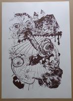 EDDY NOLF / DE ZWARTE PANTER / ZW-W ZEEFDRUK / 63x44cm / SIG, Antiek en Kunst, Ophalen of Verzenden