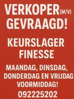 Verkoper (mv)gevraagd voor slagerij, Vacatures, Tot en met 24 uur, Starter, Overige vormen, Geschikt als bijbaan