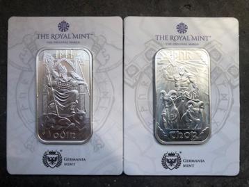 UK Germania Mint - 1e & 2e baartje Norse Gods series - in co beschikbaar voor biedingen
