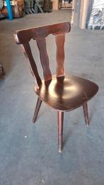 70 houten cafe horeca stoelen leuke partij donker bruin, Ophalen of Verzenden, Bruin, Hout