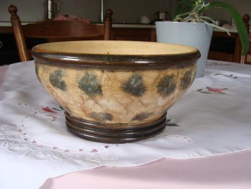 cache pot de la poterie, cache pot en osier vintage, Antiek en Kunst, Antiek | Keramiek en Aardewerk, Ophalen of Verzenden