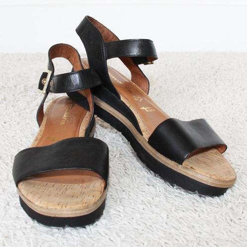 Magnifiques sandales en cuir Tamaris - s23 (taille 41) €35,, Vêtements | Femmes, Chaussures, Comme neuf, Sandales et Mûles, Noir