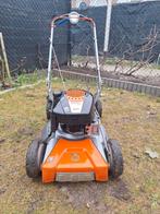 Husqvarna lb 48v Mulcher Zelftrekker, Tuin en Terras, Grasmaaiers, Ophalen of Verzenden, Zo goed als nieuw, Opvangbak