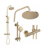 Doucheset met thermostaat kleur Brush Gold, Doe-het-zelf en Bouw, Sanitair, Ophalen of Verzenden, Zo goed als nieuw, Douche