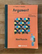 Argument 3 meetkunde ISBN 9789045533643, Boeken, Schoolboeken, Ophalen of Verzenden, Gelezen, ASO, Wiskunde A