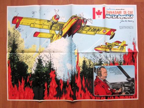 Poster du Spirou 1739 : Le Canadair CL 215 (1971), Boeken, Stripverhalen, Zo goed als nieuw, Eén stripboek, Ophalen of Verzenden