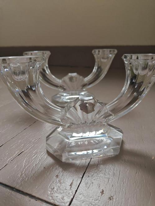 Echte kaarsenhouder van Val Saint-Lambert., Antiek en Kunst, Antiek | Glaswerk en Kristal, Ophalen