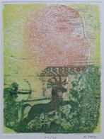 ANDRE GOEZU / PENTATEUCH / KLEURETS-AQUATINT / 33x25cm / SIG, Ophalen of Verzenden