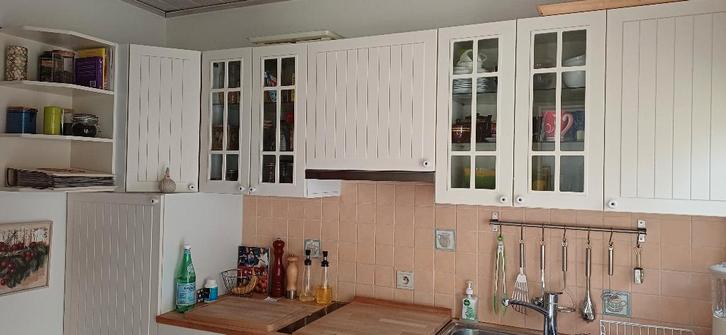 Te koop keuken landelijke stijl, Huis en Inrichting, Keuken | Complete keukens, Gebruikt, Enkelwandige keuken, Crème, Hout, Ophalen