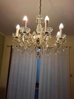 lustres anciens à pampilles = 2 appliques, Maison & Meubles, Lampes | Lustres, Enlèvement, Utilisé, Verre