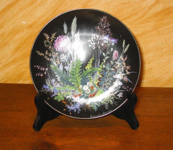 Porseleinen bord 'Walderdbeeren Im Moos' van H. Meiner, Antiek en Kunst, Antiek | Porselein, Ophalen of Verzenden