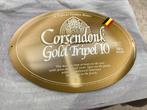 Corsendonk bier gold tripel 10 metalen reclamebord, Verzamelen, Merken en Reclamevoorwerpen, Ophalen of Verzenden, Nieuw, Reclamebord
