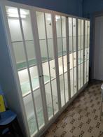 Vitrinekasten wit met verlichting, Huis en Inrichting, Kasten | Vitrinekasten, Ophalen, Met deur(en), Glas, 50 tot 100 cm