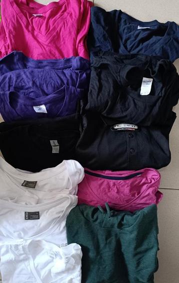 Pakket t-shirts, hoodie en polo 10 stuks nieuw