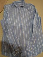 hemd lichtblauw wit 146 cc&a, Jongen, Zo goed als nieuw, Overhemd of Blouse, Ophalen