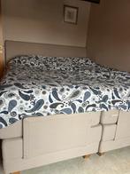 Boxpring Suisse Sense bed 180x220, Huis en Inrichting, Ophalen, Beige, Tweepersoons, 180 cm