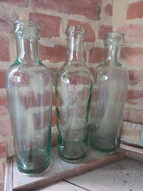 3 oude flessen, Verzamelen, Glas en Drinkglazen, Zo goed als nieuw, Ophalen of Verzenden