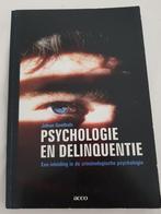 Psychologie en delinquentie, Boeken, Studieboeken en Cursussen, Ophalen of Verzenden, Zo goed als nieuw