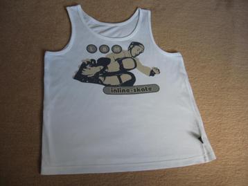 Witte T-shirt zonder mouwen met print van IBM, 164 beschikbaar voor biedingen