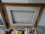 Houten kader / lijst met glas voor kunstwerk, Antiek en Kunst, Ophalen
