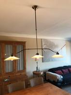 Uitschuifbare koperen luster, Huis en Inrichting, Lampen | Hanglampen, Ophalen, Gebruikt