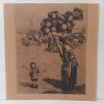 Romeo Dumoulin (1883-1944) - ets - Meisje met ballon, Antiek en Kunst, Ophalen of Verzenden