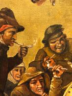 De Pijprokers door A.Teniers 1958 naar David Teniers, Antiek en Kunst, Ophalen