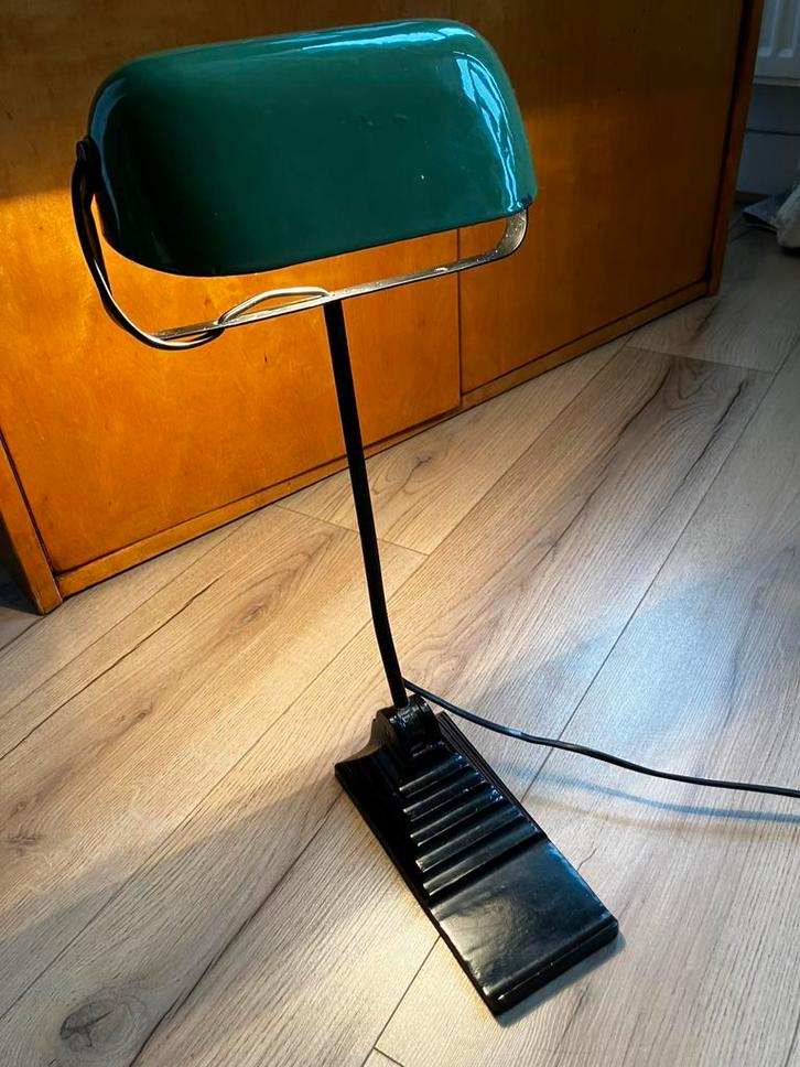 Lampe de notaire vintage, Maison & Meubles, Lampes | Lampes de table, Utilisé, Enlèvement